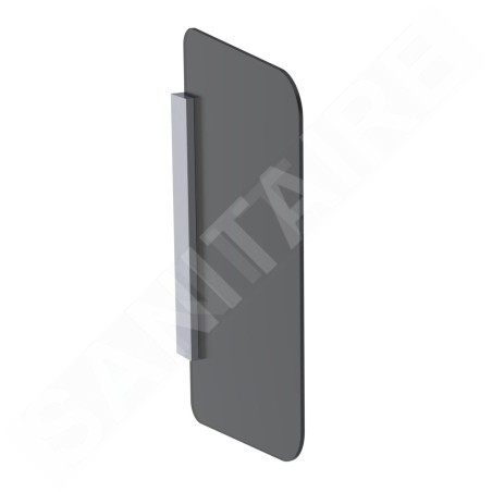 Geberit Accessoires - Paroi de séparation pour urinoir, verre anthracite 115.211.CD.1