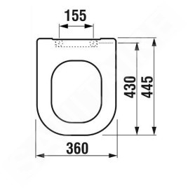Jika Deep - Abattant WC, duroplast, Slim, blanc H8936103000631