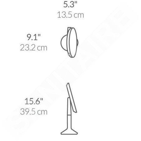 Simplehuman Miroirs cosmétiques - Miroir cosmétique avec éclairage LED, rose gold ST3034