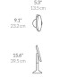 Simplehuman Miroirs cosmétiques - Miroir cosmétique avec éclairage LED, rose gold ST3034
