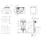 Grohe Uniset - Set de bâti-support, WC suspendu Rimless + abattant Ideal Standard Tesi, plaque de déclenchement Skate Grohe Uniset - Set de bâti-support, WC suspendu Rimless + abattant Ideal Standard Tesi, plaque de déclenchement Skate