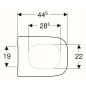 Geberit Selnova Square - abattant de WC, duroplast, Softclose, blanc 501.556.01.1