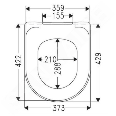 Villeroy & Boch Avento - Abattant de WC, SoftClosing, Stone White 9M77C1RW