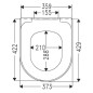 Villeroy & Boch Avento - Abattant de WC, SoftClosing, Stone White 9M77C1RW