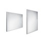 Nimco Miroirs - Miroir avec éclairage LED, 900x700 mm, carré, aluminium ZP 13019 Nimco Miroirs - Miroir avec éclairage LED, 900x700 mm, carré, aluminium ZP 13019