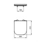 Ideal Standard i.Life S - Abattant WC, blanc T473601