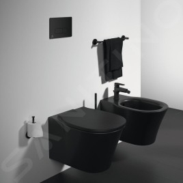 Ideal Standard Connect Air - WC suspendu, AquaBlade, noir E0054V3