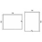 Nimco Miroirs - Miroir avec éclairage LED, 900x700 mm, carré, aluminium ZP 13019 Nimco Miroirs - Miroir avec éclairage LED, 900x700 mm, carré, aluminium ZP 13019