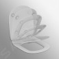 Geberit Selnova Square - abattant de WC, duroplast, Softclose, blanc 501.557.01.1