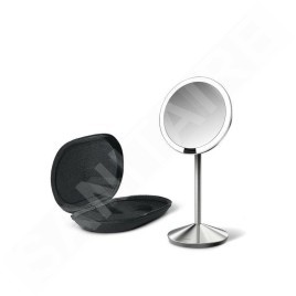 Simplehuman Miroirs cosmétiques - Miroir cosmétique de voyage avec éclairage LED, inox ST3004
