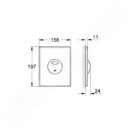 Grohe Skate - Bouton de commande, blanc alpin 38862SH0