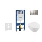 Geberit Duofix - Bâti-support pour WC suspendu avec plaque de déclenchement Sigma30, chrome mat/chrome + Villeroy Boch – Geberit Duofix - Bâti-support pour WC suspendu avec plaque de déclenchement Sigma30, chrome mat/chrome + Villeroy Boch –