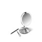 Simplehuman Miroirs cosmétiques - Miroir cosmétique de voyage avec éclairage LED, inox ST3004