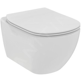 Geberit Kombifix - Set de bâti-support, WC suspendu Rimless+ abattant SoftClose Ideal Standard Tesi, plaque de déclenchement
