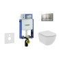 Geberit Kombifix - Set de bâti-support, WC suspendu Rimless+ abattant SoftClose Ideal Standard Tesi, plaque de déclenchement Geberit Kombifix - Set de bâti-support, WC suspendu Rimless+ abattant SoftClose Ideal Standard Tesi, plaque de déclenchement
