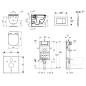 Geberit Kombifix - Set de bâti-support, WC suspendu Rimless+ abattant SoftClose Ideal Standard Tesi, plaque de déclenchement Geberit Kombifix - Set de bâti-support, WC suspendu Rimless+ abattant SoftClose Ideal Standard Tesi, plaque de déclenchement