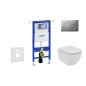 Geberit Duofix - Set de bâti-support, WC suspendu Rimless+ abattant SoftClose Ideal Standard Tesi, plaque de déclenchement Geberit Duofix - Set de bâti-support, WC suspendu Rimless+ abattant SoftClose Ideal Standard Tesi, plaque de déclenchement