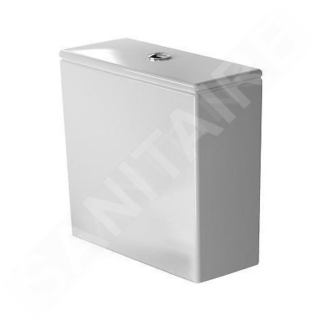 Duravit DuraStyle - Réservoir de chasse 390x170mm, alimentation latérale, WonderGliss, blanc 09350000051