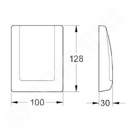 Grohe Pièces de rechange - Plaque de déclenchement, blanc 43048SH0