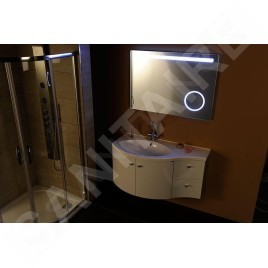 Sapho Astro - Mirroir 1000x700 mm, éclairage LED, miroir de rasage MIRL4