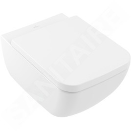 Villeroy & Boch Venticello - Abattant WC avec couvercle, blanc alpin 8M22S101