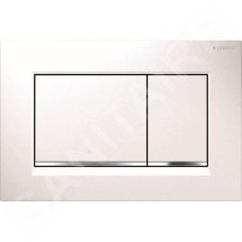 Geberit Duofix - Set d'installation pré-murale, cuvette Alpha avec abattant, plaque de déclenchement Sigma30, blanc/chrome