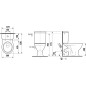 Jika Lyra plus - WC combiné, vidange arrière, Dual Flush, blanc H8263840002413 Jika Lyra plus - WC combiné, vidange arrière, Dual Flush, blanc H8263840002413