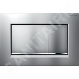 Geberit Duofix - Set d'installation pré-murale, cuvette Alpha avec abattant, plaque de déclenchement Sigma30, chrome mat/chrome