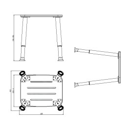 Sapho Accessoires - Tabouret de salle de bains, bambou AE865