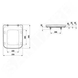 Laufen Pro S - Abattant WC, SoftClose, blanc H8919610000001