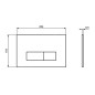 Ideal Standard Oleas - Plaque de déclenchement Oleas P2, chrome mat R0119JG