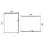 Nimco Miroirs - Miroir avec éclairage LED, 600x800 mm, aluminium ZP 13002 Nimco Miroirs - Miroir avec éclairage LED, 600x800 mm, aluminium ZP 13002