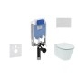 Ideal Standard ProSys - Ensemble pour WC suspendu, cuvette et abattant Connect Air, Plaque de déclenchement Oleas M2, Ideal Standard ProSys - Ensemble pour WC suspendu, cuvette et abattant Connect Air, Plaque de déclenchement Oleas M2,
