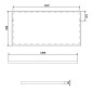 Sapho Arowana - Miroir dans un cadre 1200x600 mm, chrome AW1260 Sapho Arowana - Miroir dans un cadre 1200x600 mm, chrome AW1260