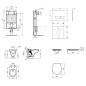 Ideal Standard ProSys - Set d'installation pré-murale, cuvette Alpha avec abattant, plaque de déclenchement Oleas M1, Ideal Standard ProSys - Set d'installation pré-murale, cuvette Alpha avec abattant, plaque de déclenchement Oleas M1,