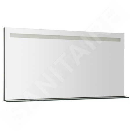 Sapho Breto - Miroir Breto, 1200x608 mm, avec éclairage LED et étagère BT120
