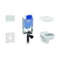 Ideal Standard ProSys - Set d'installation pré-murale, cuvette Alpha avec abattant, plaque de déclenchement Oleas M2, Ideal Standard ProSys - Set d'installation pré-murale, cuvette Alpha avec abattant, plaque de déclenchement Oleas M2,