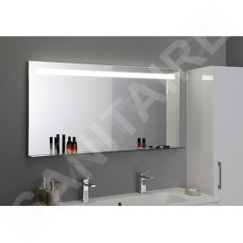Sapho Breto - Miroir Breto, 1200x608 mm, avec éclairage LED et étagère BT120