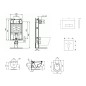 Ideal Standard ProSys - Ensemble pour WC suspendu, cuvette et abattant Tesi, Plaque de déclenchement Oleas M2, chrome ProSys80M Ideal Standard ProSys - Ensemble pour WC suspendu, cuvette et abattant Tesi, Plaque de déclenchement Oleas M2, chrome ProSys80M