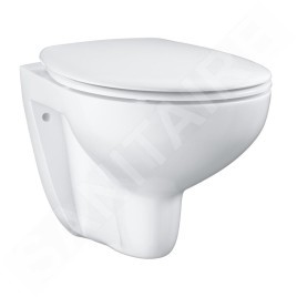 Ideal Standard ProSys - Ensemble pour WC suspendu, cuvette et abattant Bau Ceramic, Plaque de déclenchement Oleas M2, Rimless,