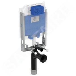 Ideal Standard ProSys - Ensemble pour WC suspendu, cuvette et abattant Bau Ceramic, Plaque de déclenchement Oleas M2, Rimless,