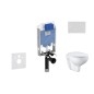 Ideal Standard ProSys - Ensemble pour WC suspendu, cuvette et abattant Bau Ceramic, Plaque de déclenchement Oleas M1, Rimless, Ideal Standard ProSys - Ensemble pour WC suspendu, cuvette et abattant Bau Ceramic, Plaque de déclenchement Oleas M1, Rimless,