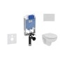 Ideal Standard ProSys - Ensemble pour WC suspendu, cuvette et abattant Eurovit, Plaque de déclenchement Oleas M2, Rimless, Ideal Standard ProSys - Ensemble pour WC suspendu, cuvette et abattant Eurovit, Plaque de déclenchement Oleas M2, Rimless,