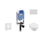 Ideal Standard ProSys - Ensemble pour WC suspendu, cuvette et abattant Architectura, Plaque de déclenchement Oleas M1, Ideal Standard ProSys - Ensemble pour WC suspendu, cuvette et abattant Architectura, Plaque de déclenchement Oleas M1,