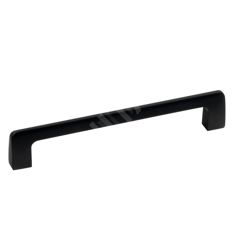 Sapho Accessoires - Poignée pour le meuble, longueur 160 mm, noir mat S160B