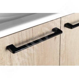 Sapho Accessoires - Poignée pour le meuble, longueur 160 mm, noir mat S160B