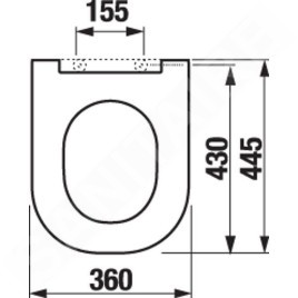 Jika Mio - Abattant WC, duroplast, blanc H8917100000631