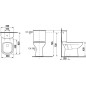 Jika Deep - WC combiné avec réservoir de chasse, 650x360x430 mm, évacuation vers le bas, blanc H8266170002811 Jika Deep - WC combiné avec réservoir de chasse, 650x360x430 mm, évacuation vers le bas, blanc H8266170002811