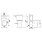 Jika Deep - WC combiné avec réservoir de chasse, 650x360x430 mm, évacuation arrière, blanc H8266160002811 Jika Deep - WC combiné avec réservoir de chasse, 650x360x430 mm, évacuation arrière, blanc H8266160002811