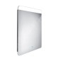 Nimco Miroirs - Miroir avec éclairage LED, 500x700 mm, capteur tactile, aluminium ZP 23001V Nimco Miroirs - Miroir avec éclairage LED, 500x700 mm, capteur tactile, aluminium ZP 23001V